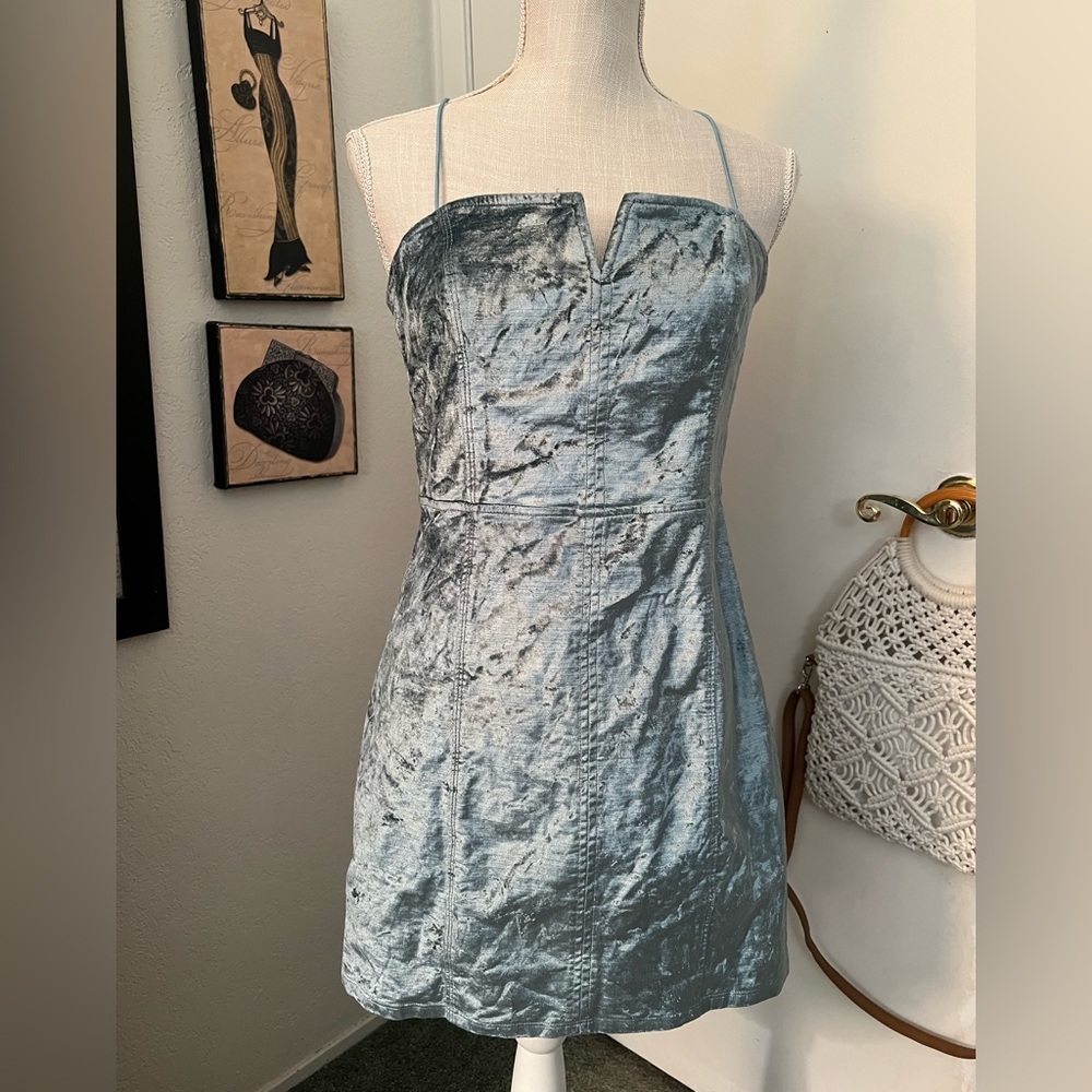 Free People mini velvet dress - Picture 8 of 8